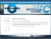 Tablet Screenshot of elcoplas.co.za